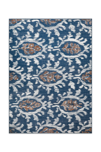 Blue Contemporary Pattern Rug