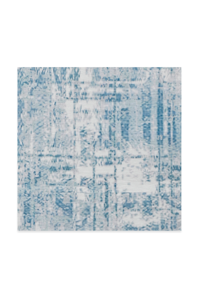 Light Blue Abstract Rug Detail