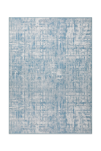 Light Blue Abstract Rug
