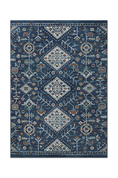 Blue Vintage Pattern Rug