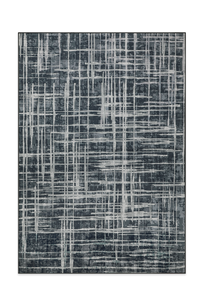 Abstract Linear Pattern Rug