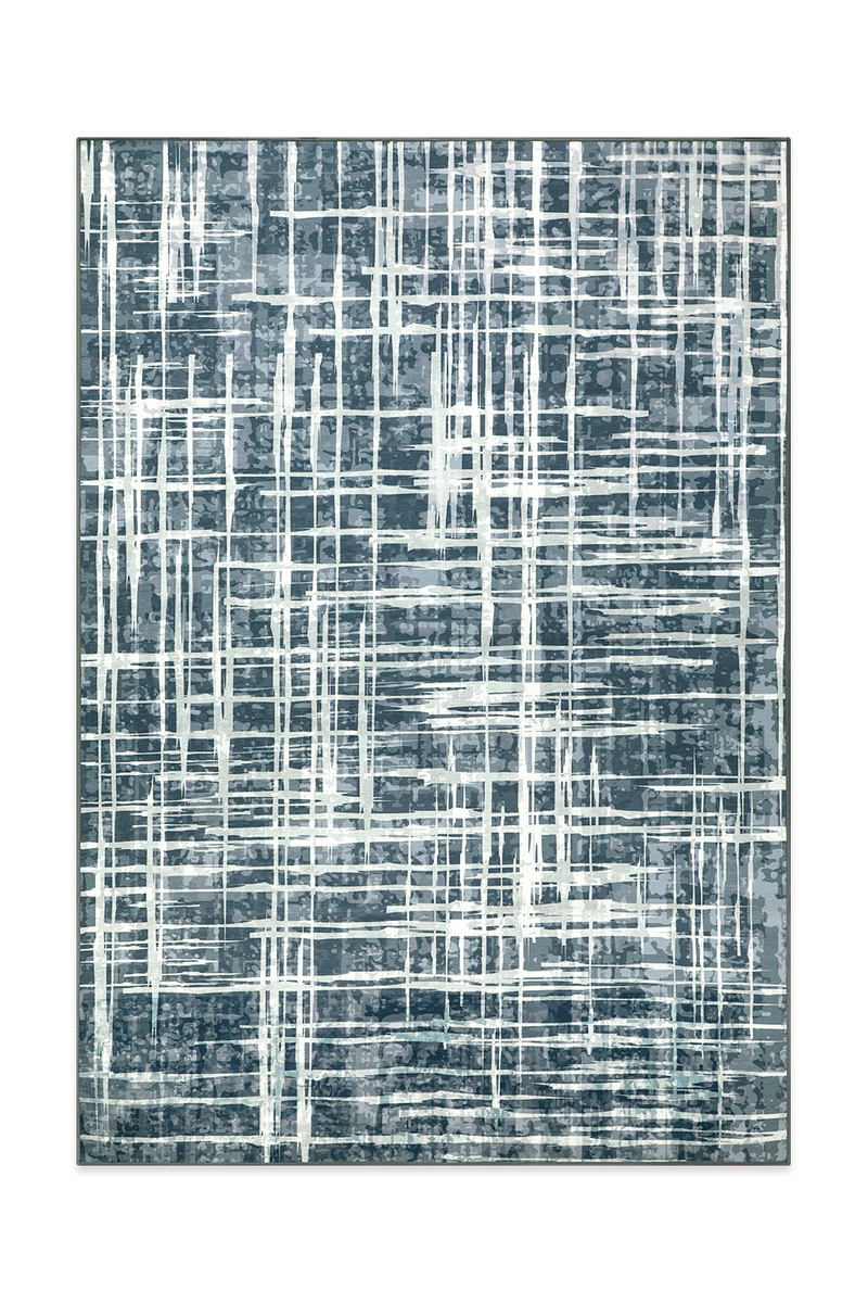 Abstract Linear Pattern Rug